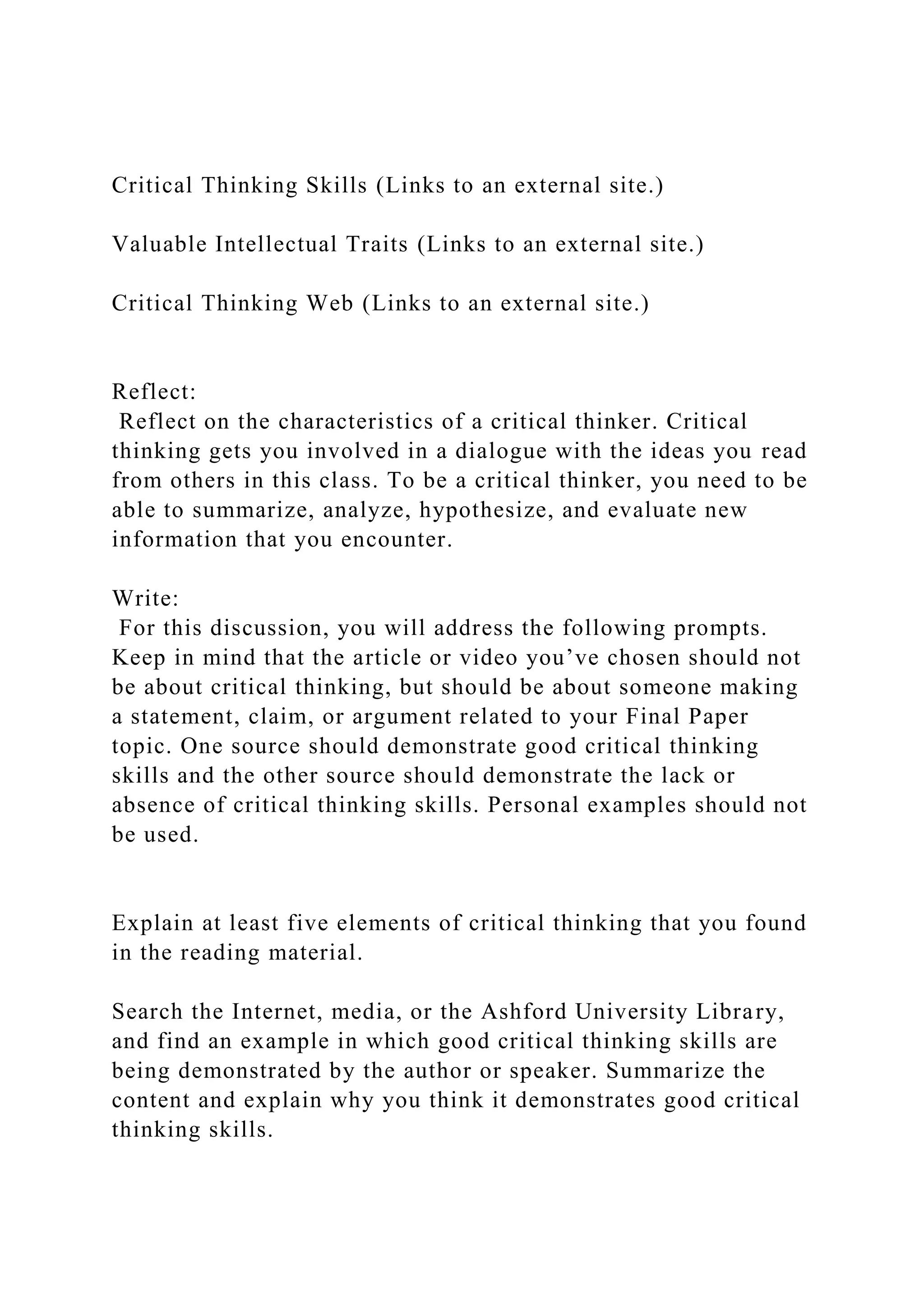 Guadalupe County Newspaper: The Importance Of Critical Thinking - 480ogth