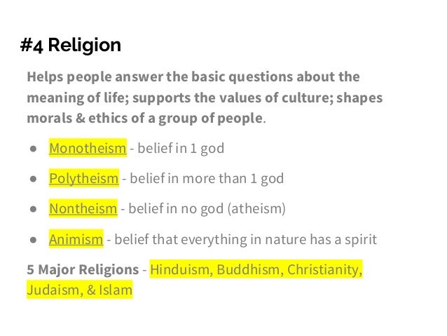 Elements Of Culture Religion World Geography 2 Elements Of Culture Religion World Geography 2