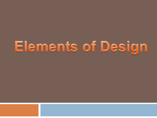 Elements of design-Josh, Jenny, Meredith