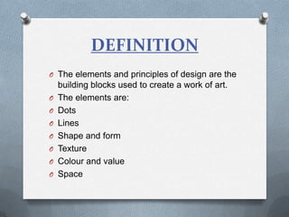 Elements of design | PPTX
