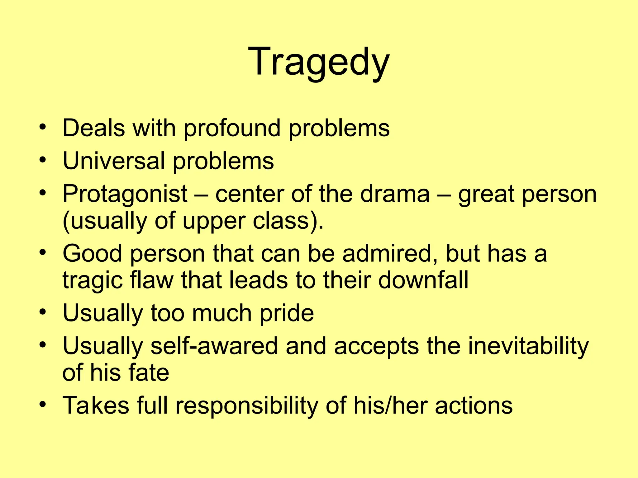 Power Point Presentation on Elements Of Drama | PPT