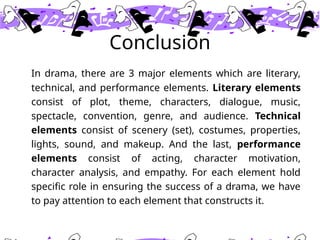 The elements of drama for English b power point | PPTX