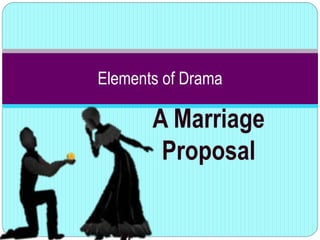 A Marriage
Proposal
Elements of Drama
 