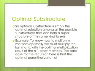 Elements of dynamic programming | PPT