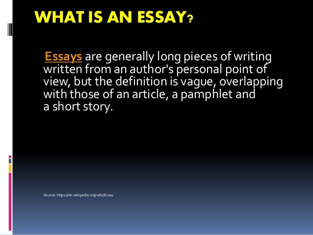essay definition in literature