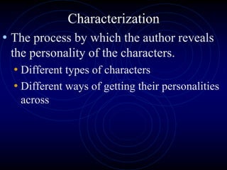 powerpoint presentation in elements of fiction | PDF