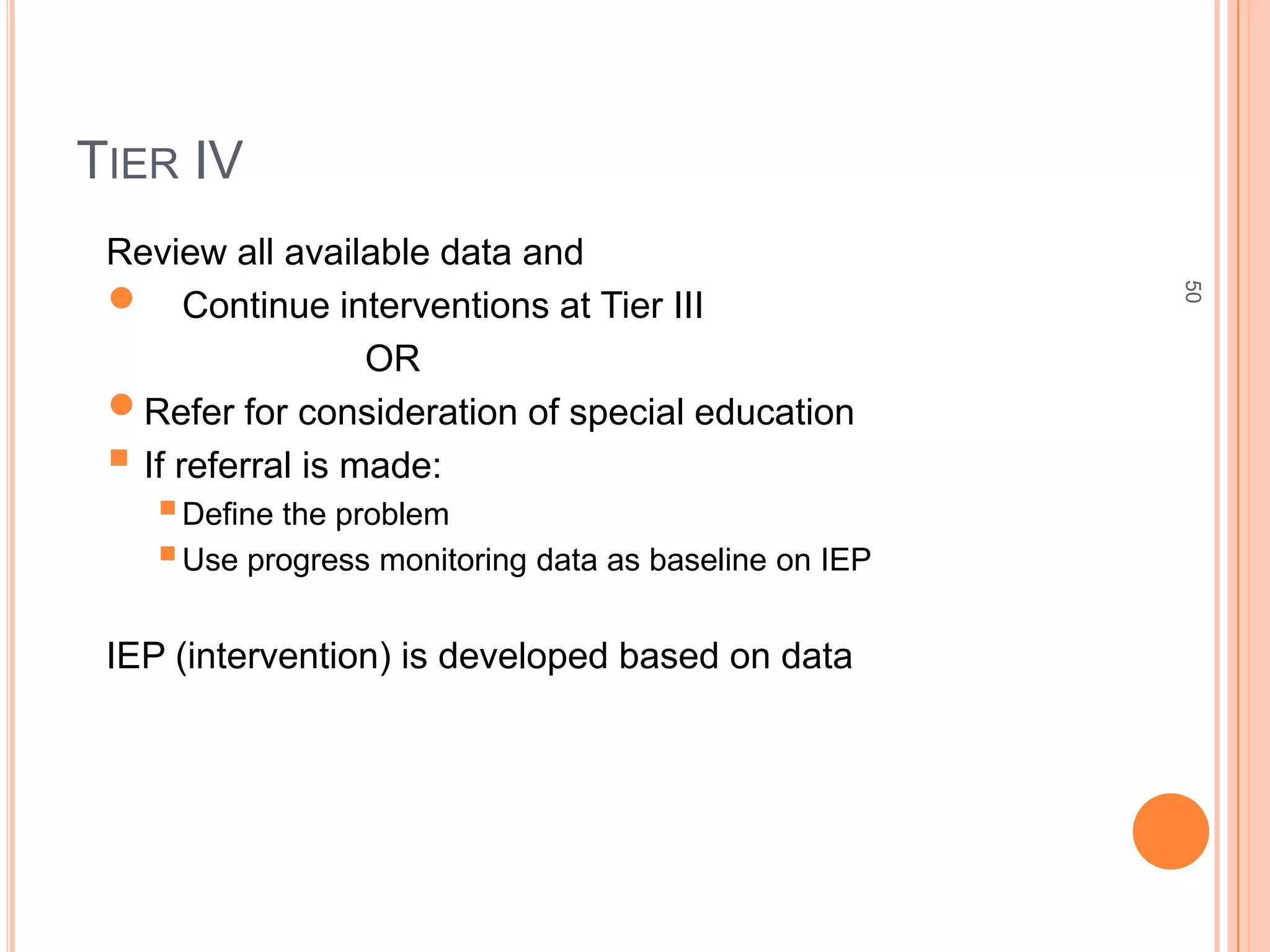 Engage in instruction that addresses learning 