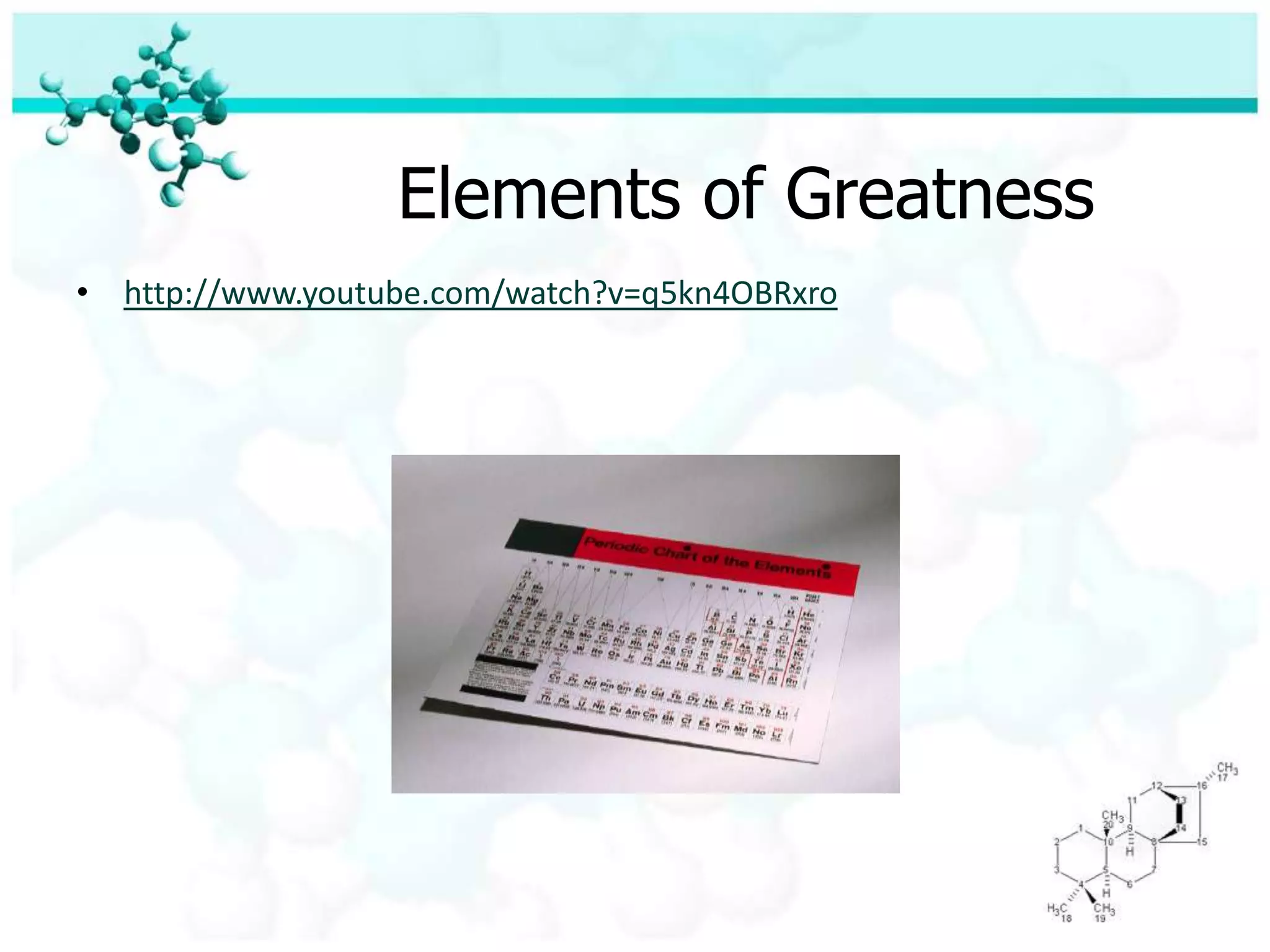 Elements of Greatnesshttp://www.youtube.com/watch?v=q5kn4OBRxro