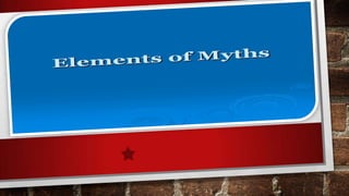 Elements of Greek Myths