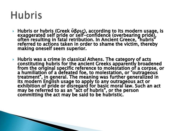 Elements of greek tragedy and the tragic hero