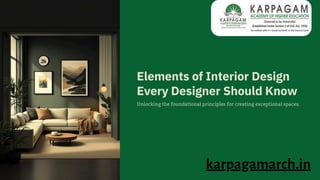 Mastering the 7 Core Elements of Interior Design for Exceptional Spaces ...