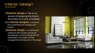 Elements of interior design 