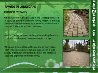 USE OF STONE AS A PAVING MATERIAL
•

Stone, one of the oldest paving materials, offers good,
durable, wearing surface with...