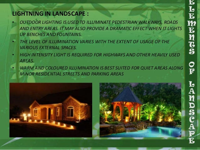 elements of landscape