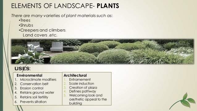 Elements of landscape design