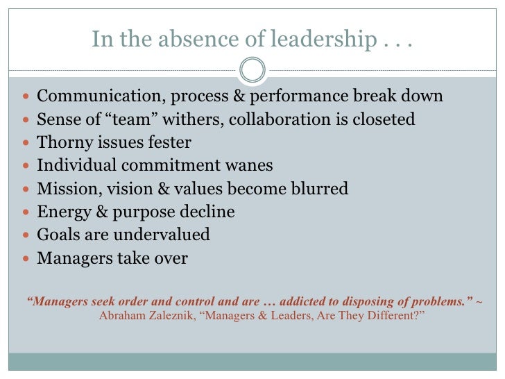 Managers And Leaders Are They Different Pdf