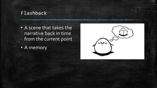 Flashback Definition Simple Elements of Literature | PPTX