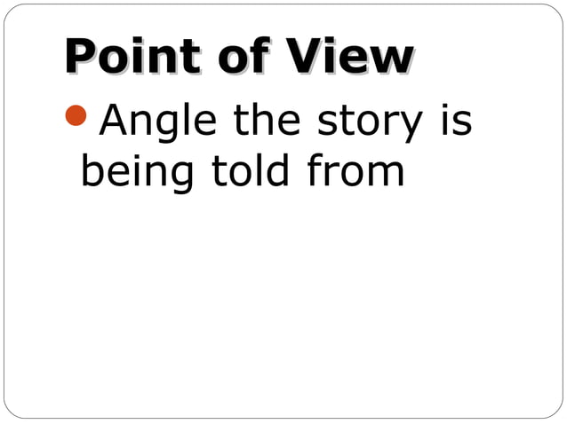Elements of literature parts of story 1 | PPT