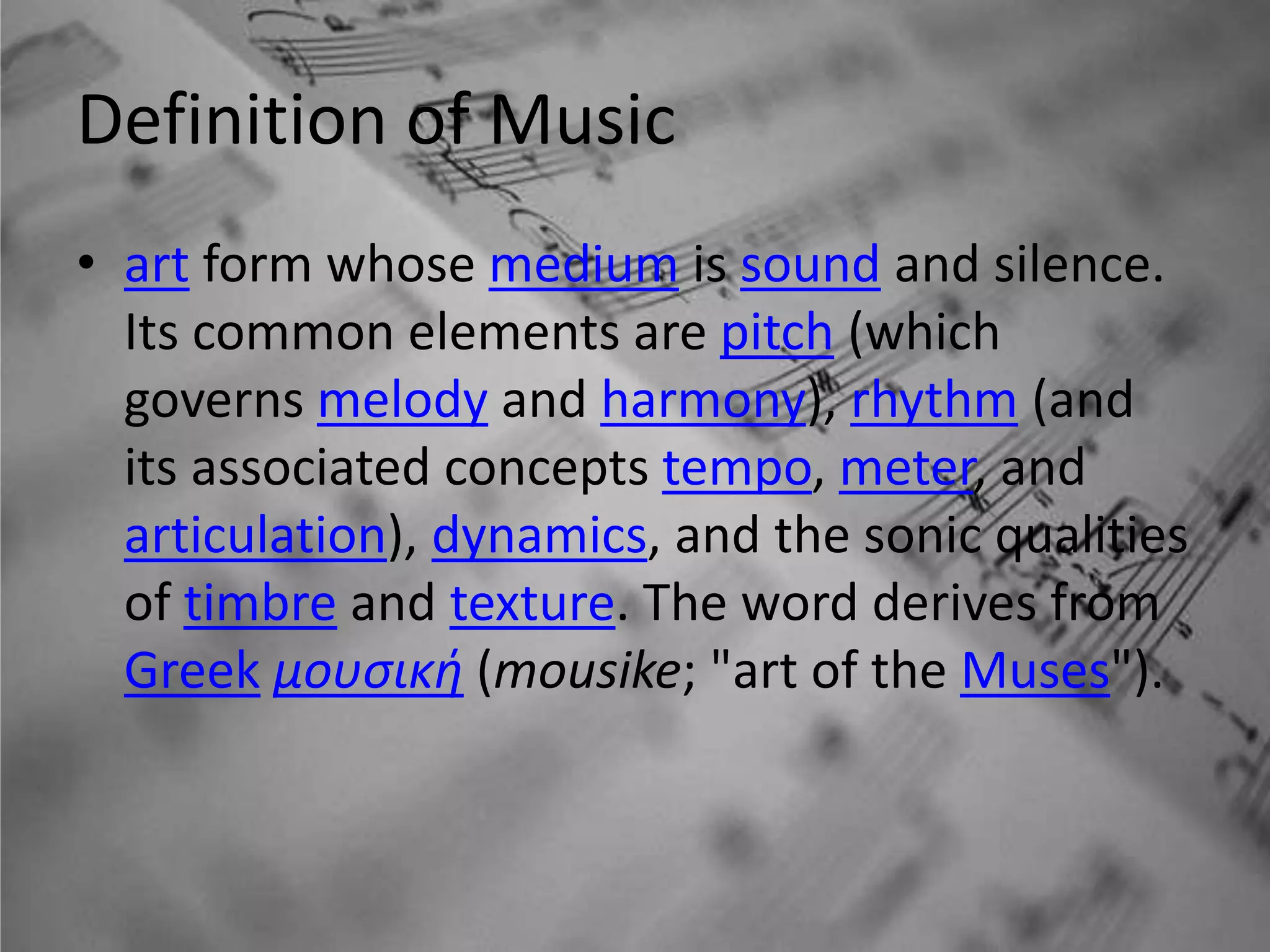 Elements of Music | PPTX
