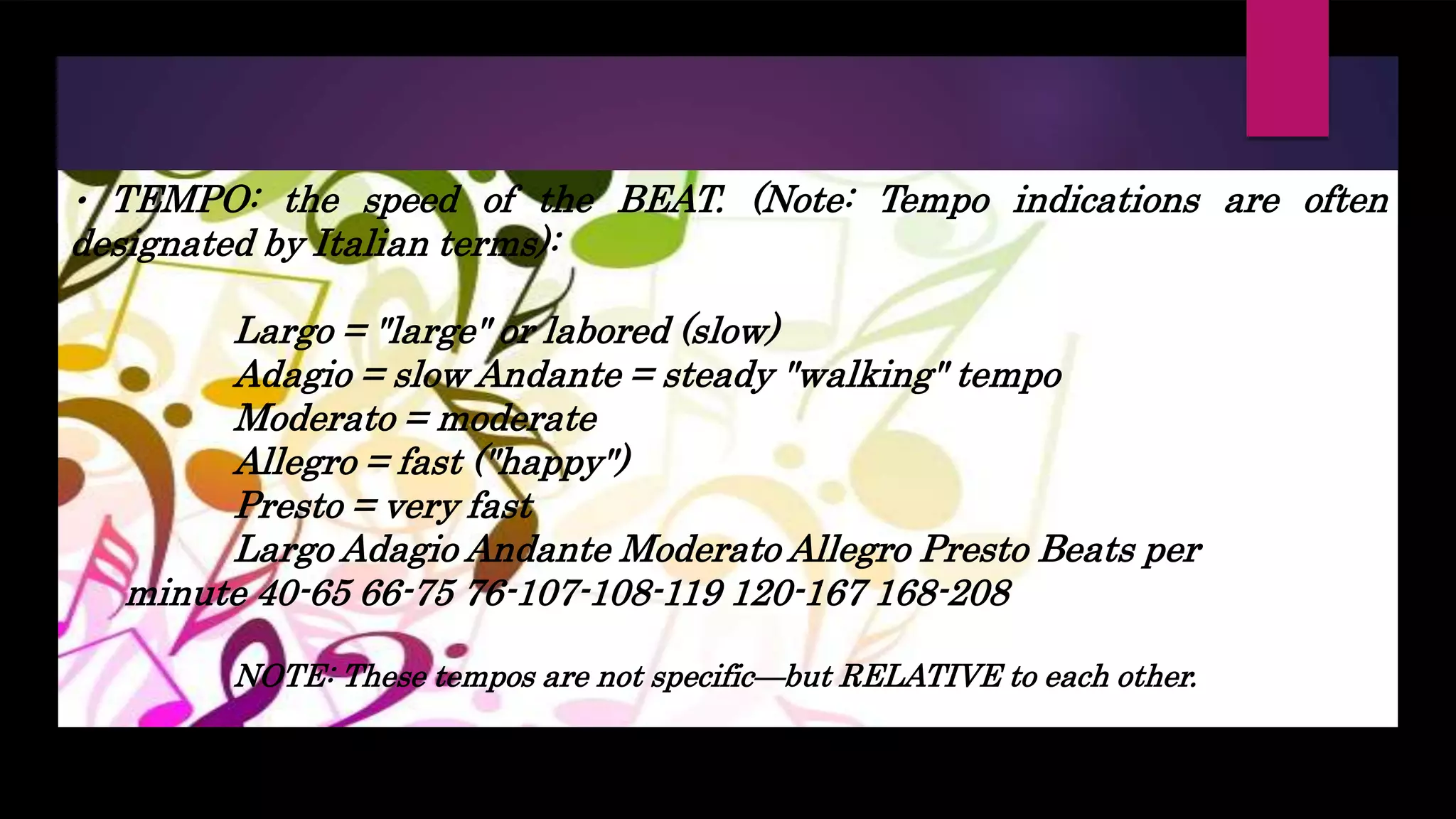 Elements of music ppt | PPTX