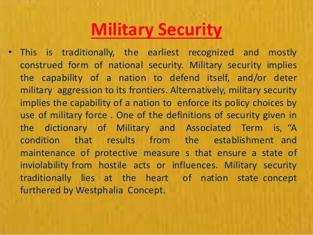 elements of national security pdf