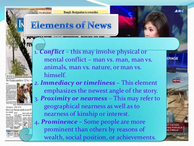 elements of news