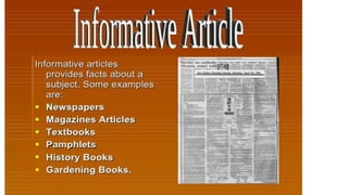 Elements of NonFiction