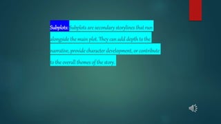 Essential elements of a plot in a short story | PPSX