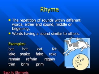 Elements of poetry | PPT