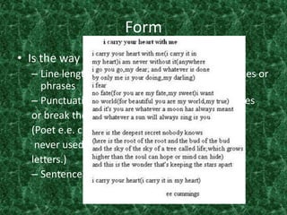 Elements of poetry | PPTX