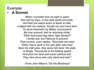 Elements of Poetry | PPTX