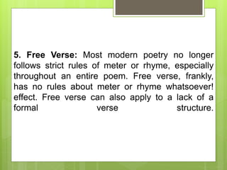 Elements of Poetry | PPTX