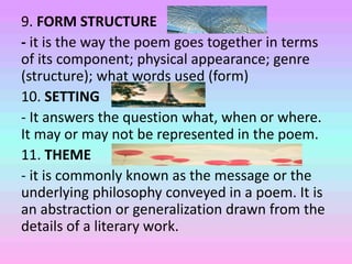 Elements of poetry | PPTX