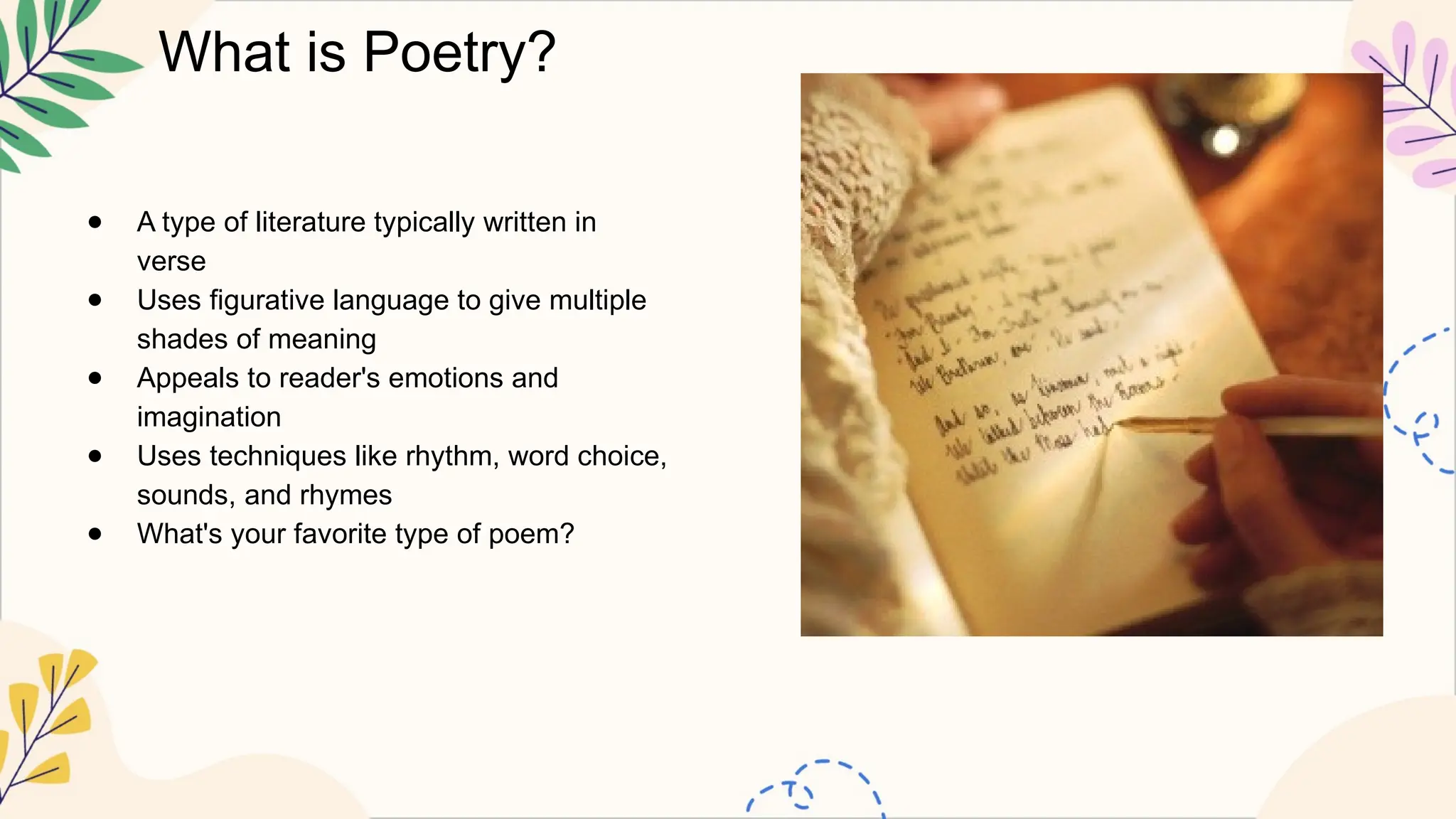 Elements Of Poetry Pptx Grade 7 English 7 Matatag Curriculum Pptx