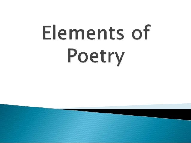 Elements Of Poetry Powerpoint