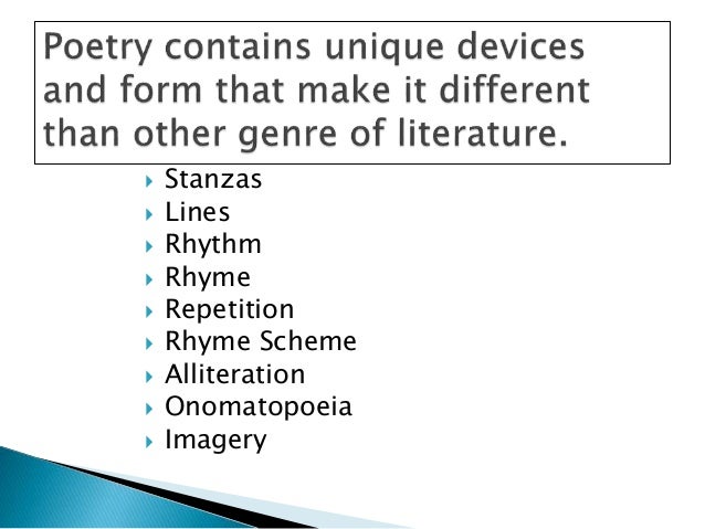 Elements Of Poetry