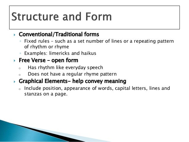 elements of poetry ppt