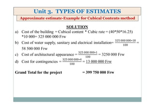 Quantity Estimation Examples ELEMENTS OF QUANTITY SURVEYING UPDATED.pdf