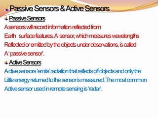 Elements of remote sensing | PPTX