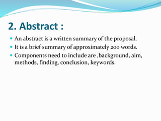 Elements of research | PPTX
