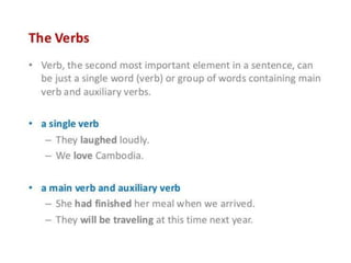Setene Elements Elements of Sentence | PPTX