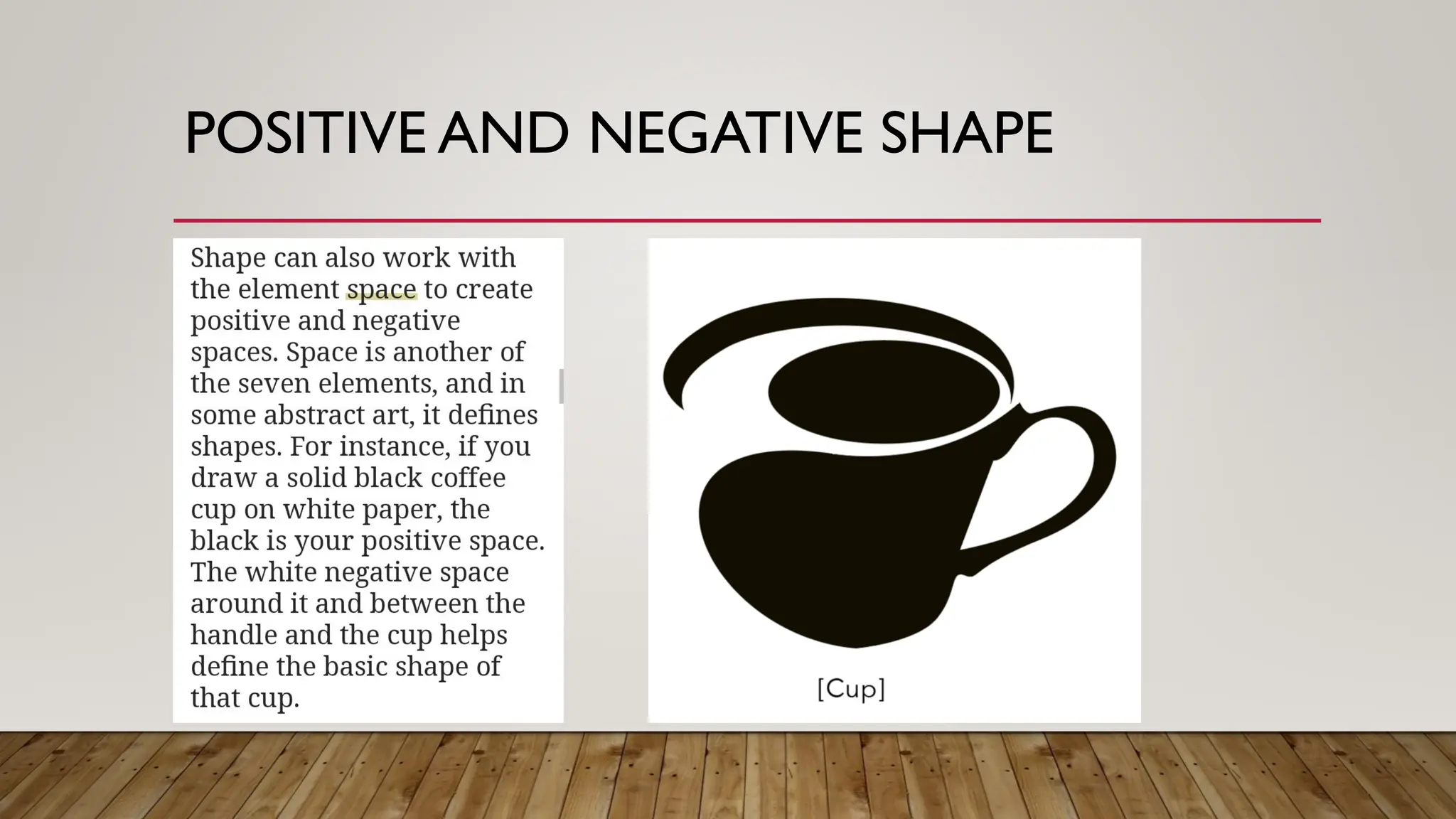 POSITIVE AND NEGATIVE SHAPE
 