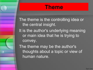 Elements of short story | PPT