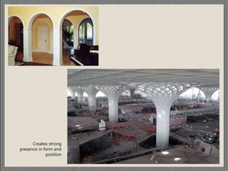 Creates strong
presence in form and
position
 