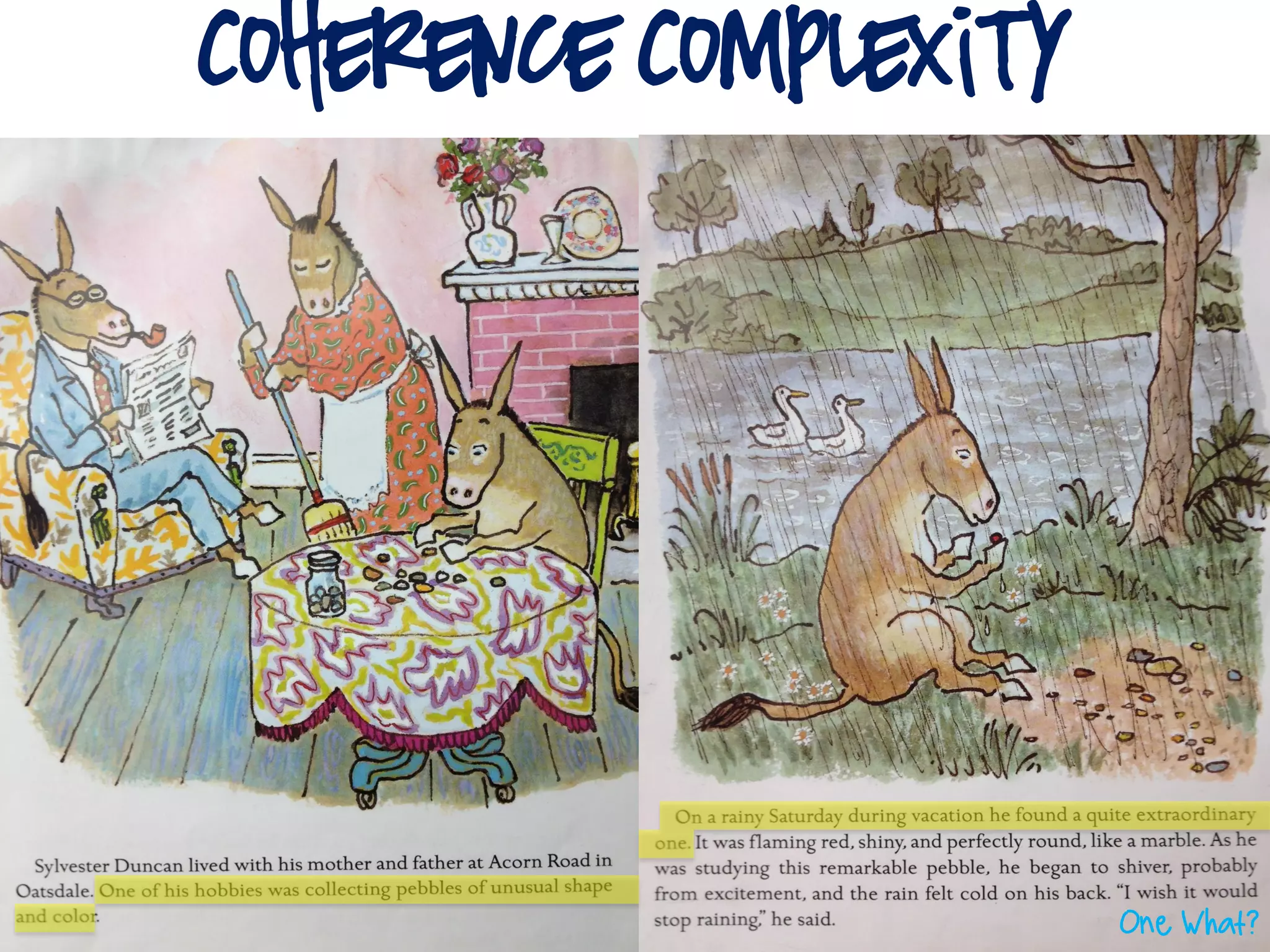 Coherence Complexity
One What?
 