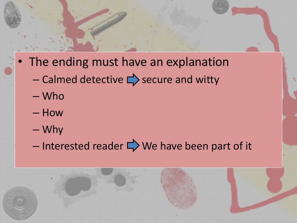 Elements of the Detective Story