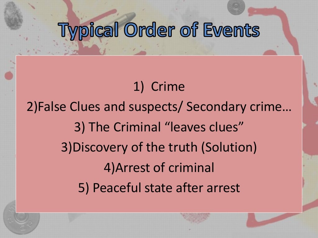 Elements of the Detective Story