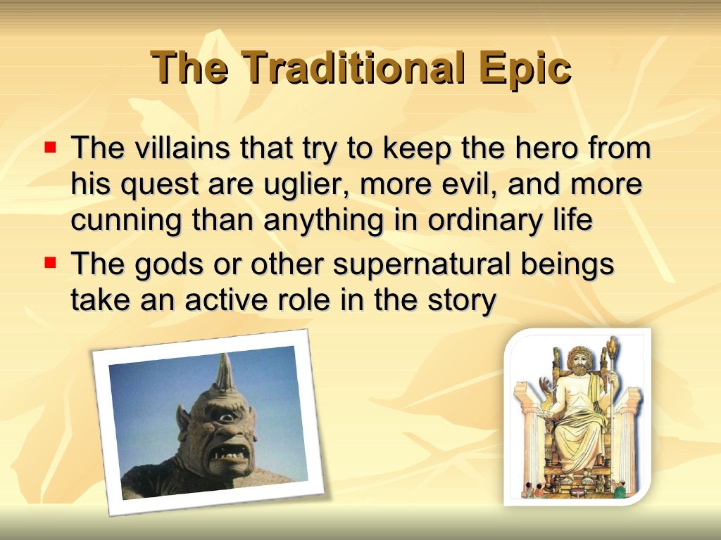 Elements of the Epic & Epic Hero