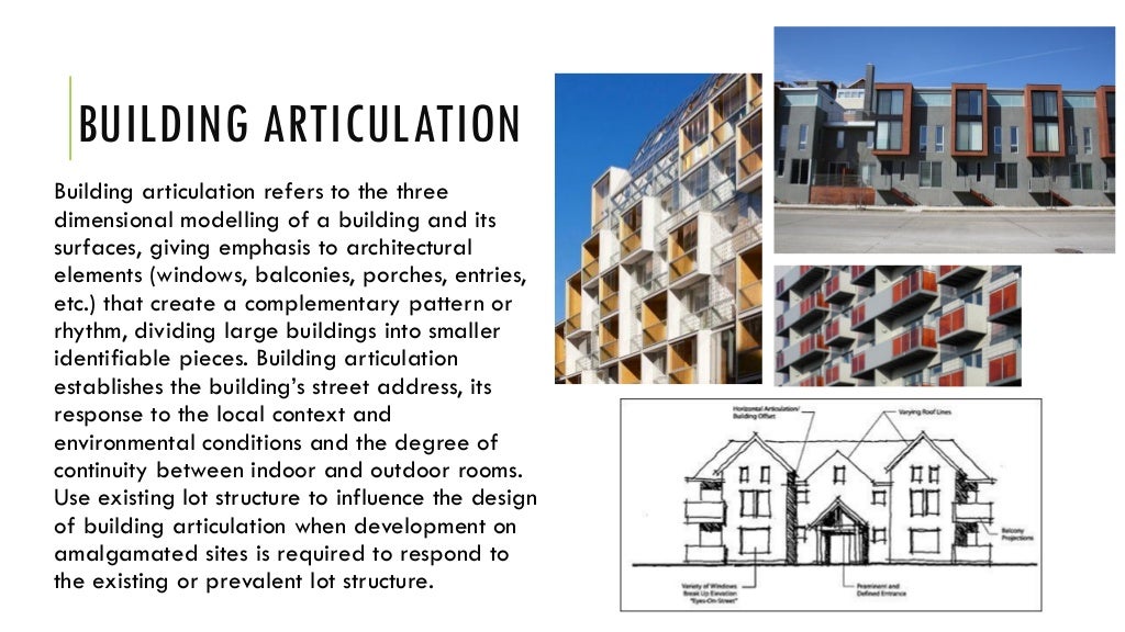 Elements of urban design