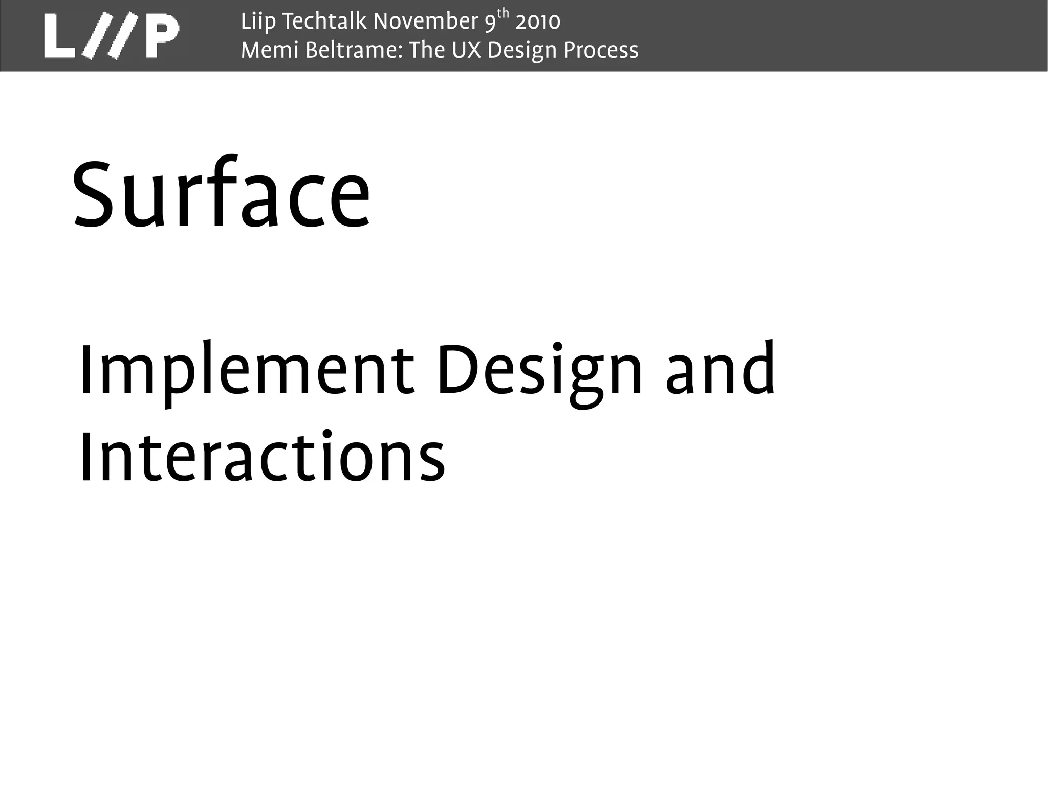 Elements of UX Design | PPT
